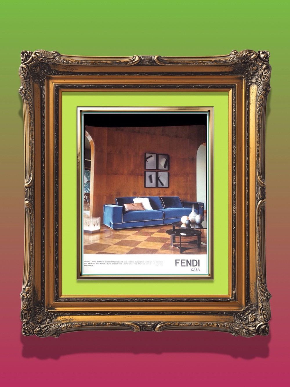 2016 Fendi Casa Advertising Print